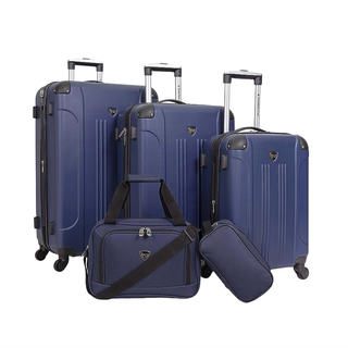 Travelers Club Chicago Hardside Expandable 5-Piece Luggage Set